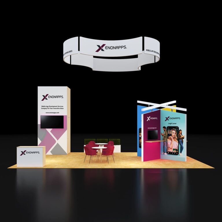 PE2030 146 — 20x30 trade show booth rental by Pure Exhibits