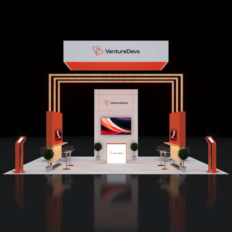 PE2030 147 — 20x30 trade show booth rental by Pure Exhibits