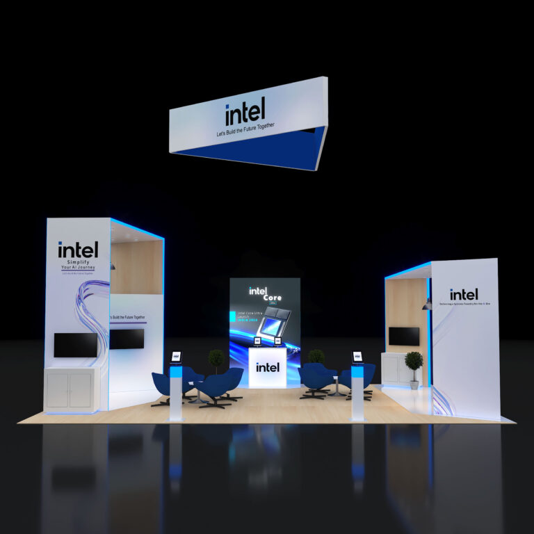 PE2030 148 — 20x30 trade show booth rental by Pure Exhibits