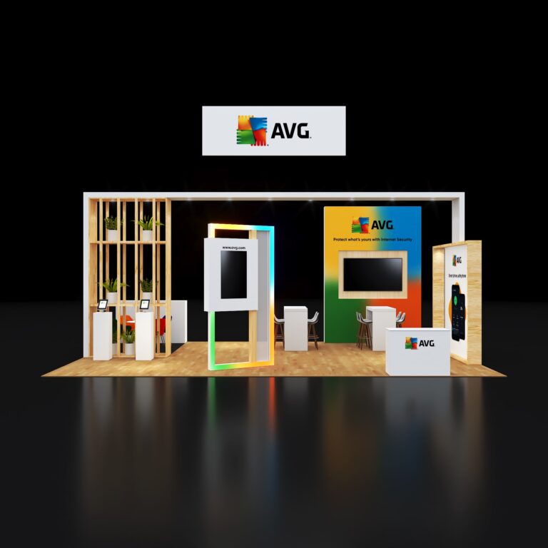 PE2030 149 — 20x30 trade show booth rental by Pure Exhibits