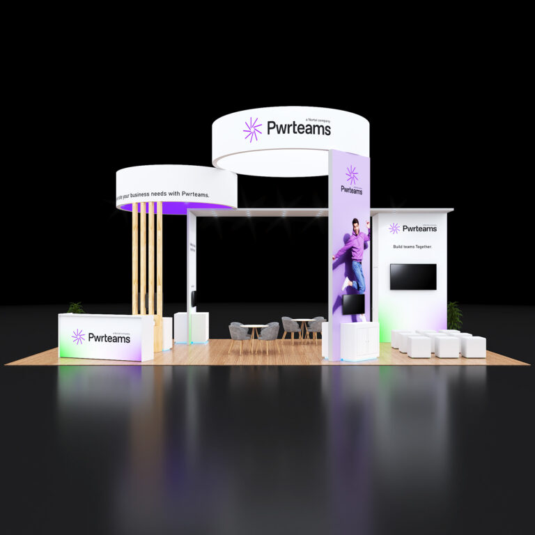 PE2040 108 — 20x40 trade show booth rental by Pure Exhibits