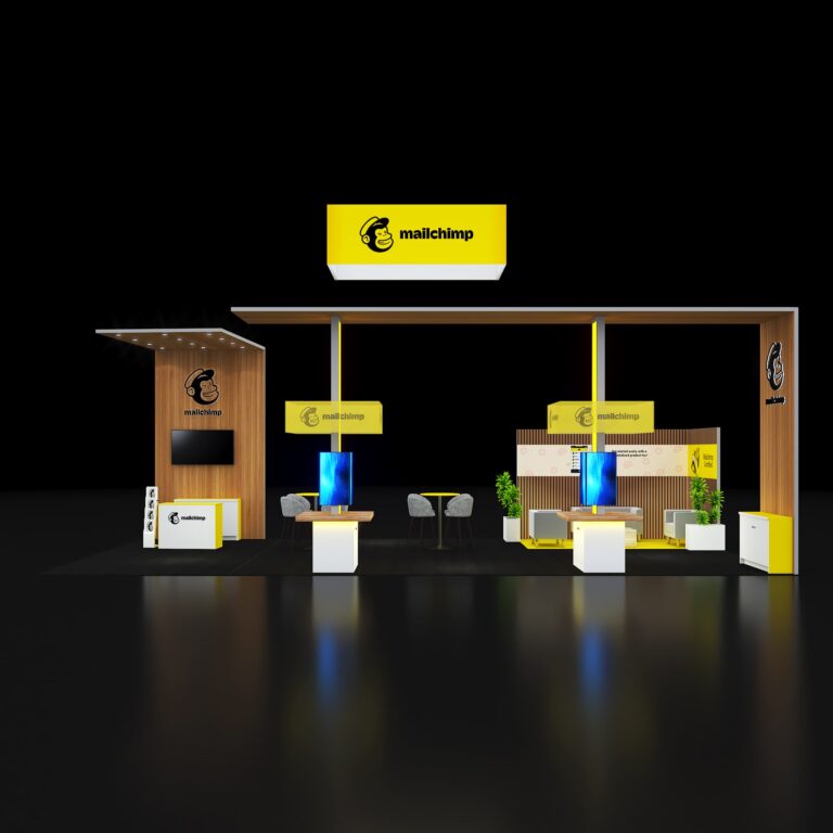 PE2040 109 — 20x40 trade show booth rental by Pure Exhibits