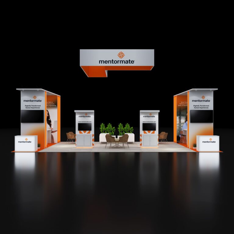 PE2040 111 — 20x40 trade show booth rental by Pure Exhibits