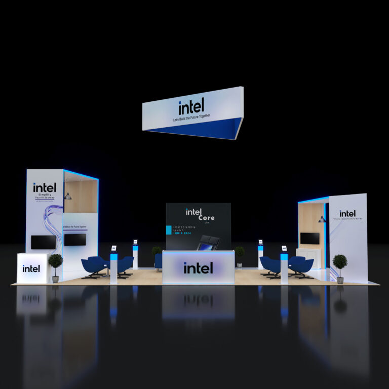 PE2040 114 — 20x40 trade show booth rental by Pure Exhibits