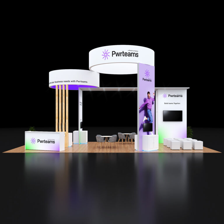 PE2050 111 — 20x50 trade show booth rental by Pure Exhibits
