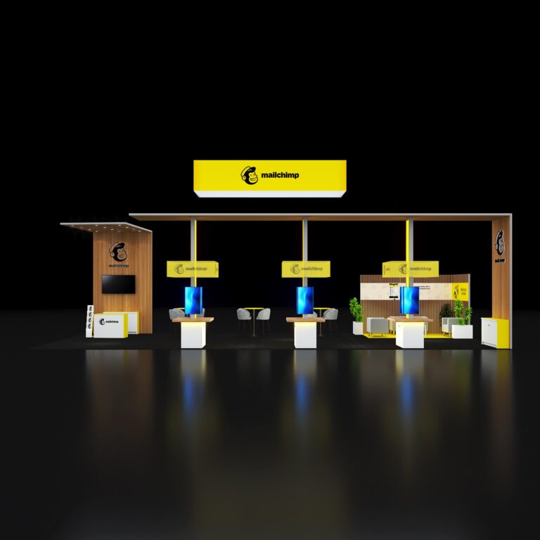 PE2050 112 — 20x50 trade show booth rental by Pure Exhibits