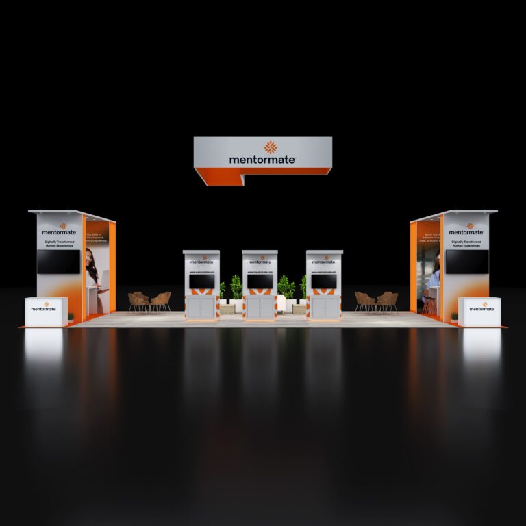 PE2050 114 — 20x50 trade show booth rental by Pure Exhibits