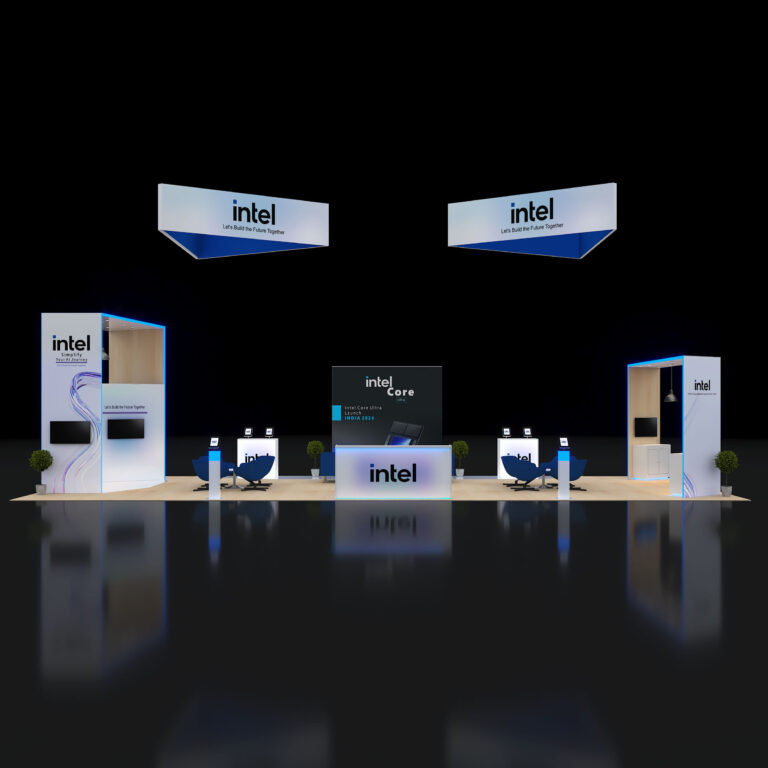 PE2050 117 — 20x50 trade show booth rental by Pure Exhibits
