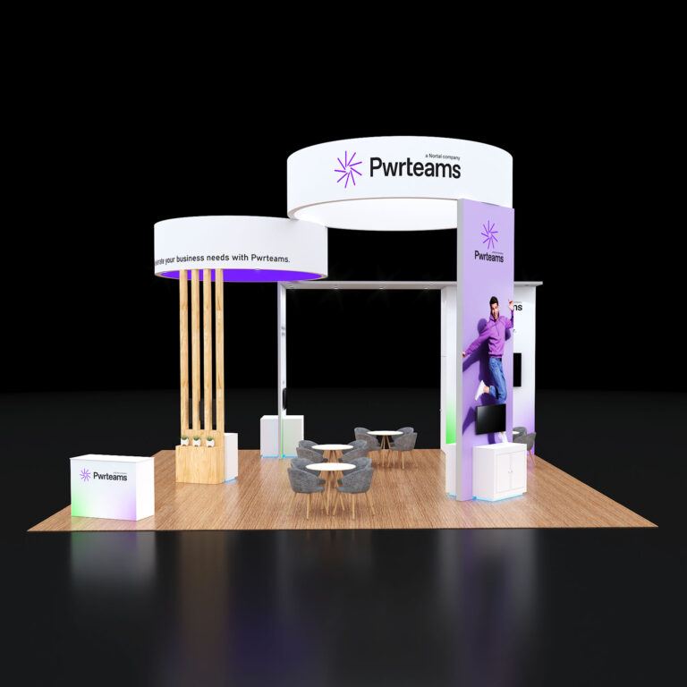PE3030 137 — 30x30 trade show booth rental by Pure Exhibits