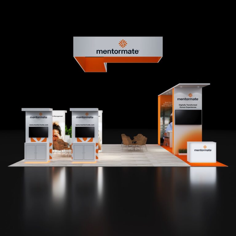 PE3030 140 — 30x30 trade show booth rental by Pure Exhibits