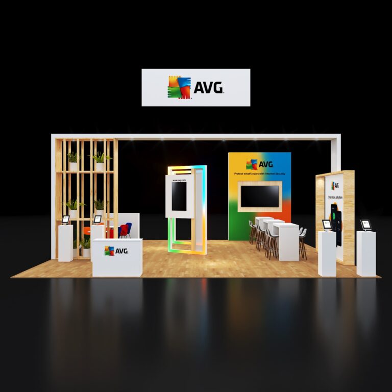 PE3030 144 — 30x30 trade show booth rental by Pure Exhibits