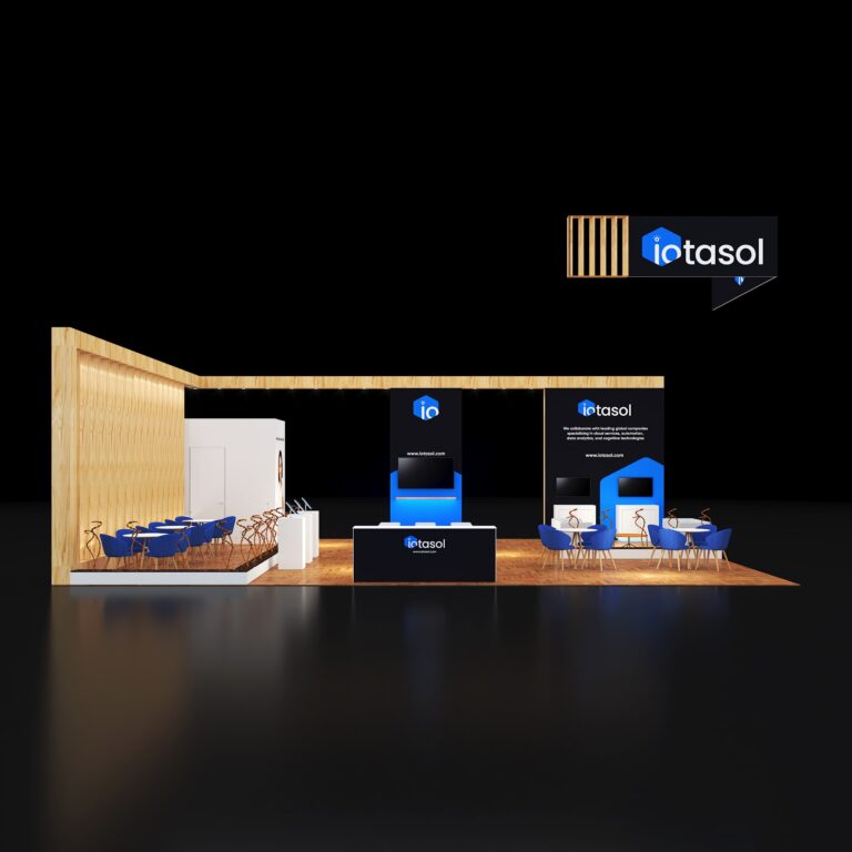 PE3040 113 — 30x40 trade show booth rental by Pure Exhibits