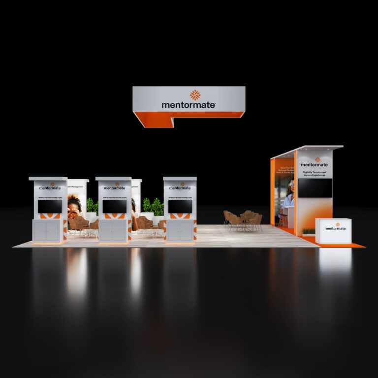 PE3040 114 — 30x40 trade show booth rental by Pure Exhibits