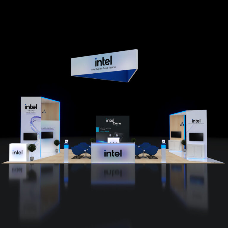 PE3040 117 — 30x40 trade show booth rental by Pure Exhibits