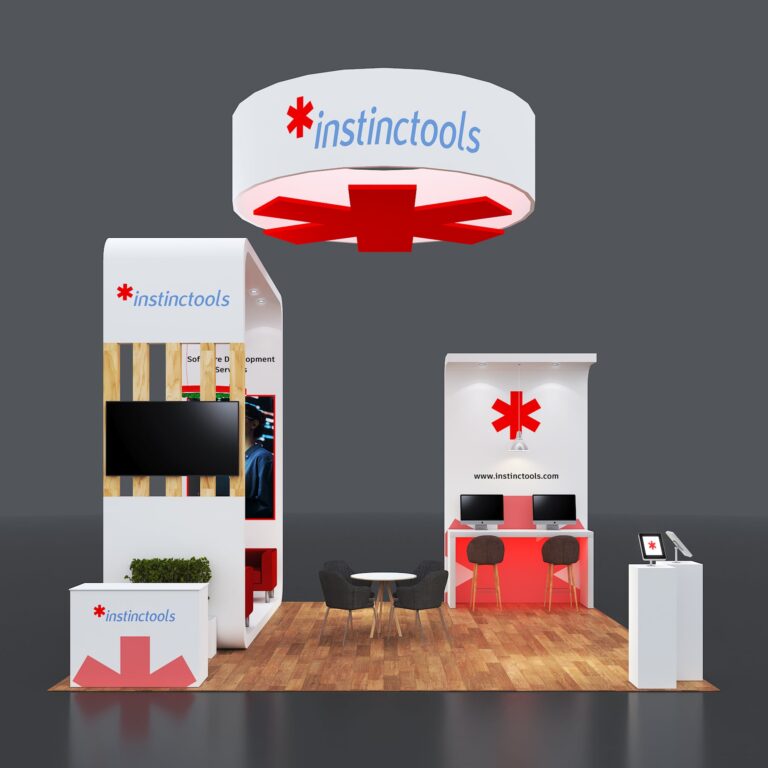 PE2020 175 — 20x20 trade show booth rental by Pure Exhibits