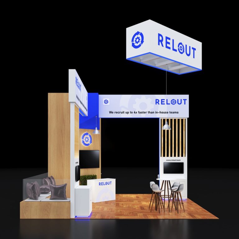 PE2020 179 — 20x20 trade show booth rental by Pure Exhibits