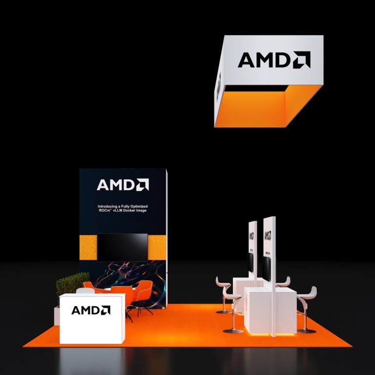 PE2020 183 — 20x20 trade show booth rental by Pure Exhibits