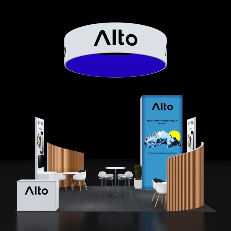 PE2020 190 — 20x20 trade show booth rental by Pure Exhibits