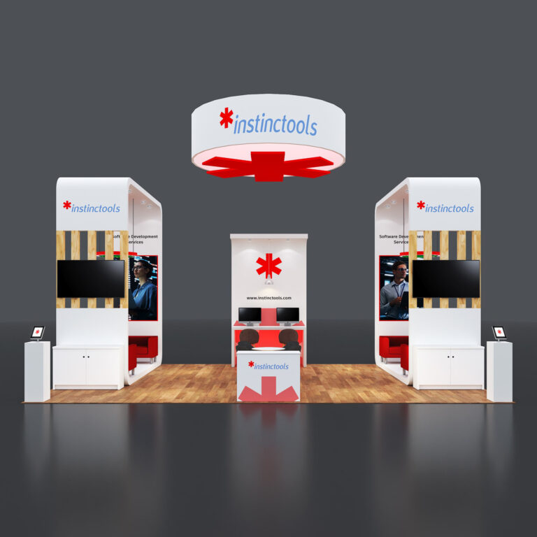PE2030 153 — 20x30 trade show booth rental by Pure Exhibits