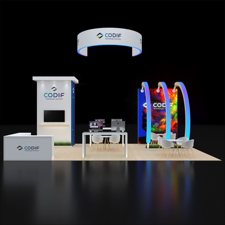 PE2030 154 — 20x30 trade show booth rental by Pure Exhibits