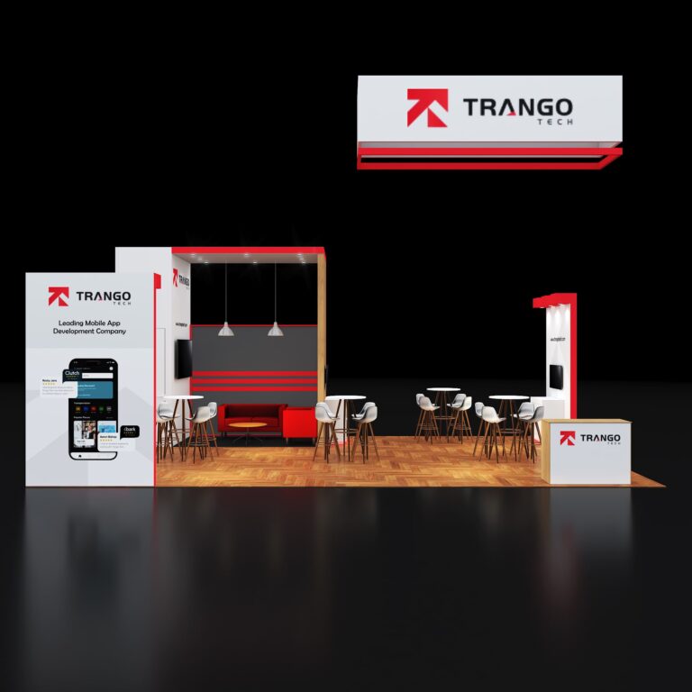 PE2030 155 — 20x30 trade show booth rental by Pure Exhibits