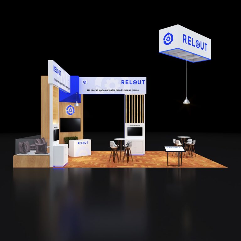 PE2030 156 — 20x30 trade show booth rental by Pure Exhibits