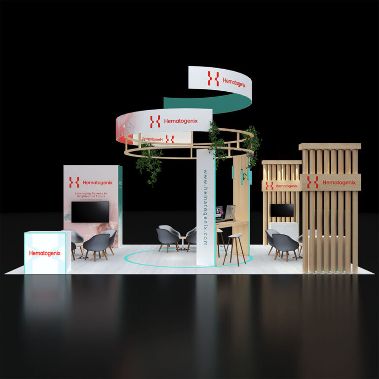 PE2030 157 — 20x30 trade show booth rental by Pure Exhibits