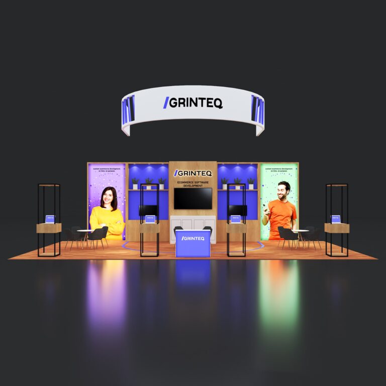 PE2040 117 — 20x40 trade show booth rental by Pure Exhibits