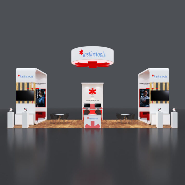 PE2040 119 — 20x40 trade show booth rental by Pure Exhibits