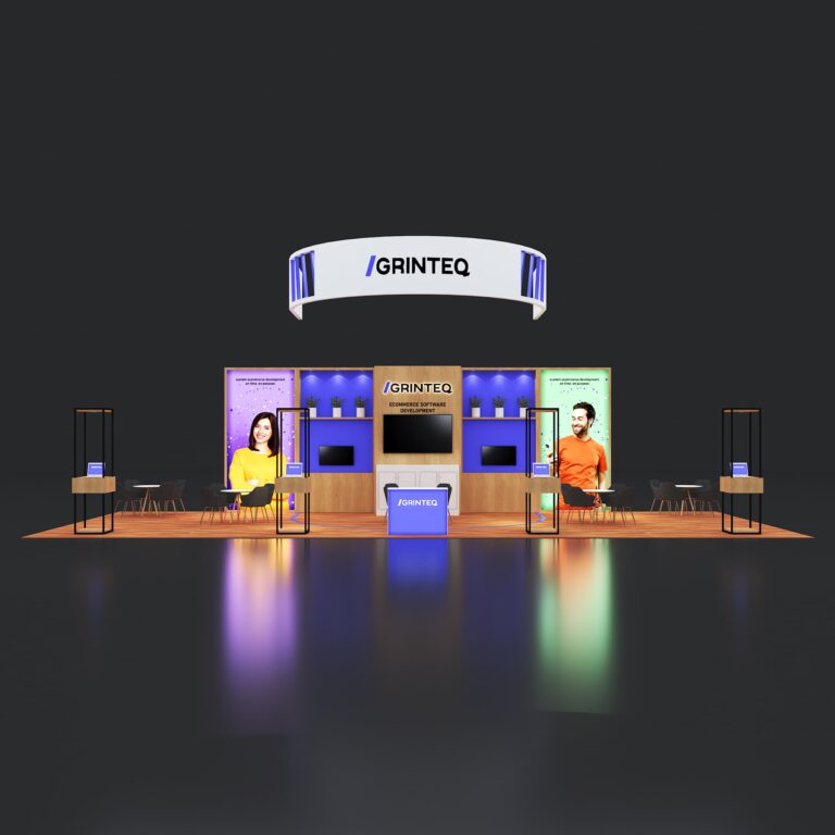 PE2050 120 — 20x50 trade show booth rental by Pure Exhibits