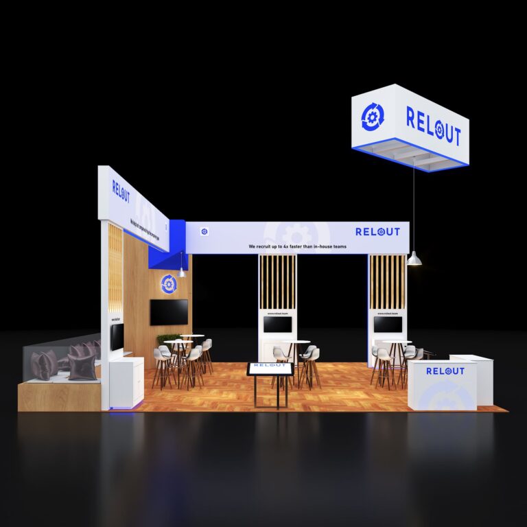 PE3030 151 — 30x30 trade show booth rental by Pure Exhibits