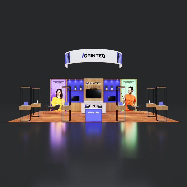 PE3040 120 — 30x40 trade show booth rental by Pure Exhibits