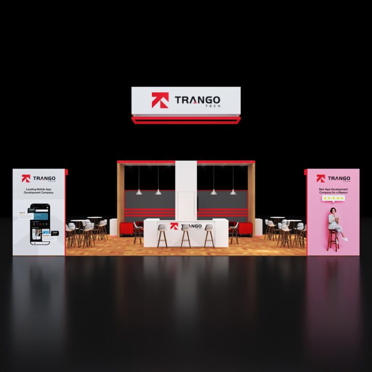 PE3040 124 — 30x40 trade show booth rental by Pure Exhibits