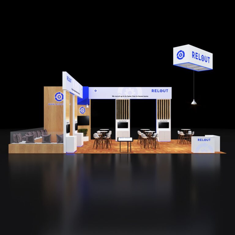 PE3040 125 — 30x40 trade show booth rental by Pure Exhibits