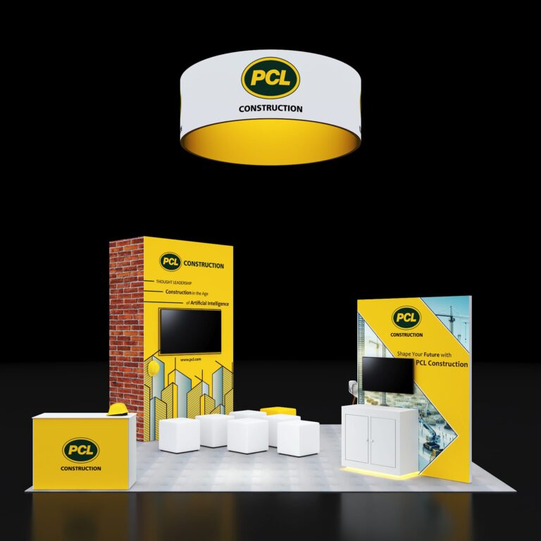 PE2020 195 — 20x20 trade show booth rental by Pure Exhibits