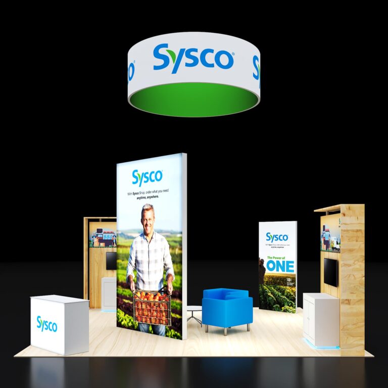 PE2020 196 — 20x20 trade show booth rental by Pure Exhibits