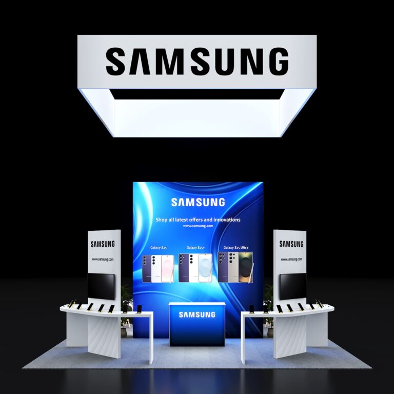 PE2020 200 — 20x20 trade show booth rental by Pure Exhibits