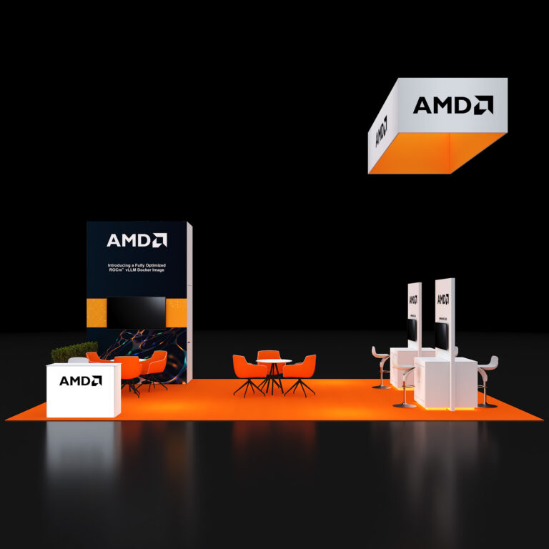 PE2030 160 — 20x30 trade show booth rental by Pure Exhibits