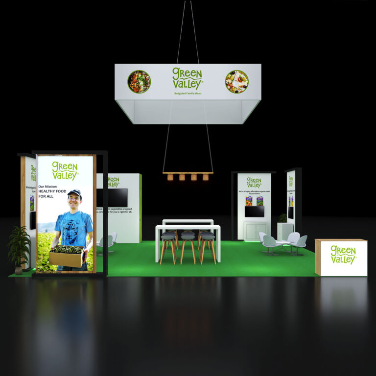 PE2030 170 — 20x30 trade show booth rental by Pure Exhibits