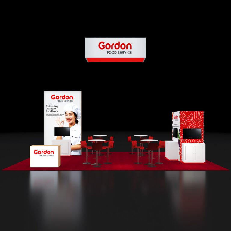 PE2030 174 — 20x30 trade show booth rental by Pure Exhibits