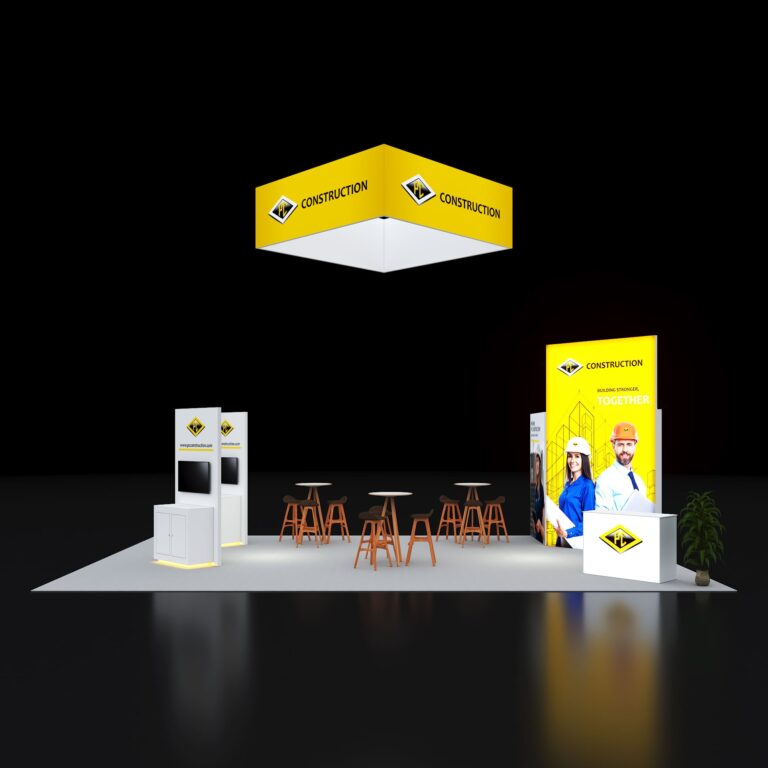 PE2030 176 — 20x30 trade show booth rental by Pure Exhibits