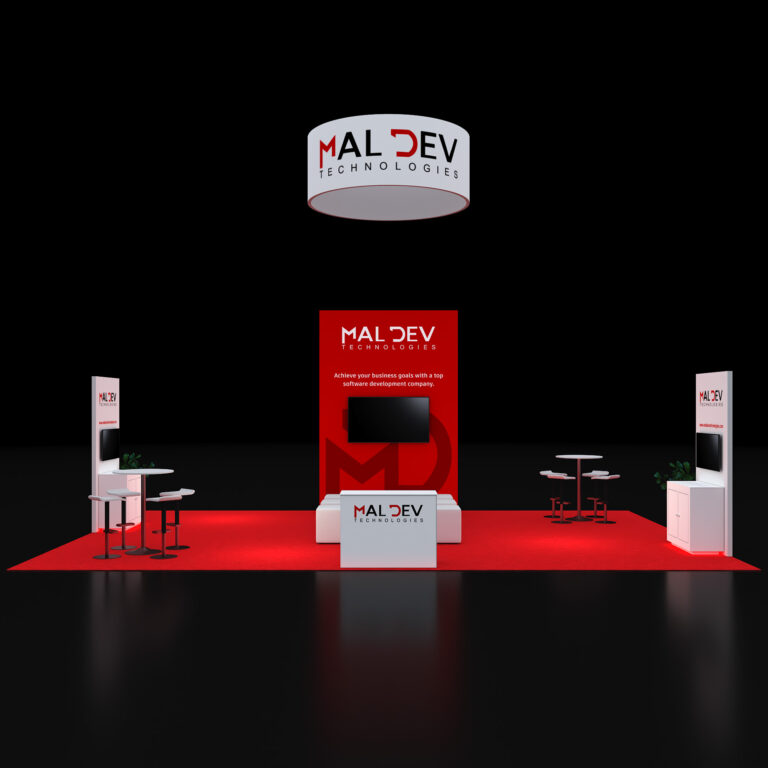 PE2030 162 — 20x30 trade show booth rental by Pure Exhibits