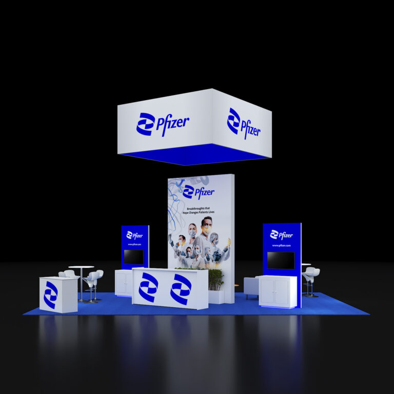 PE2030 165 — 20x30 trade show booth rental by Pure Exhibits