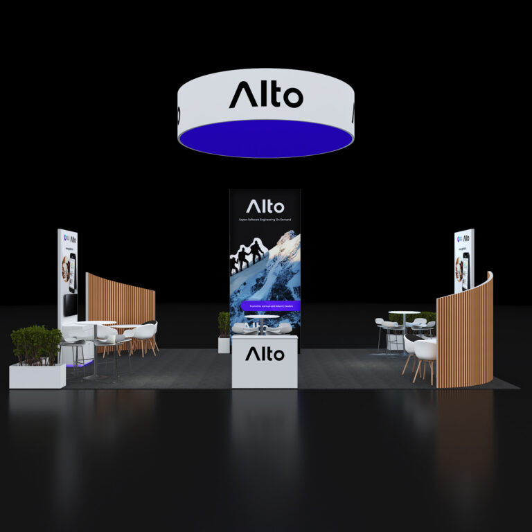 PE2030 167 — 20x30 trade show booth rental by Pure Exhibits