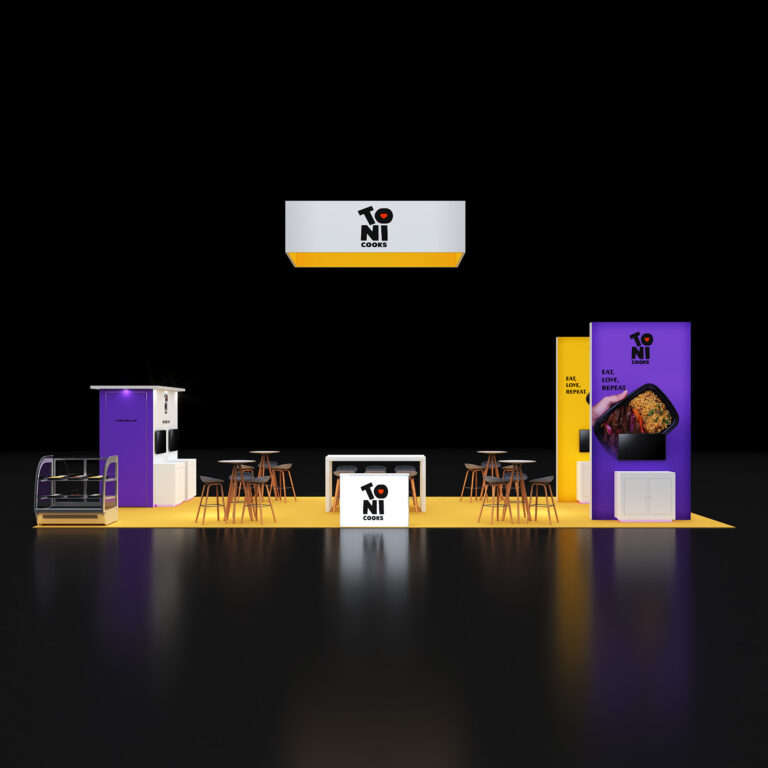 PE2040 137 — 20x40 trade show booth rental by Pure Exhibits