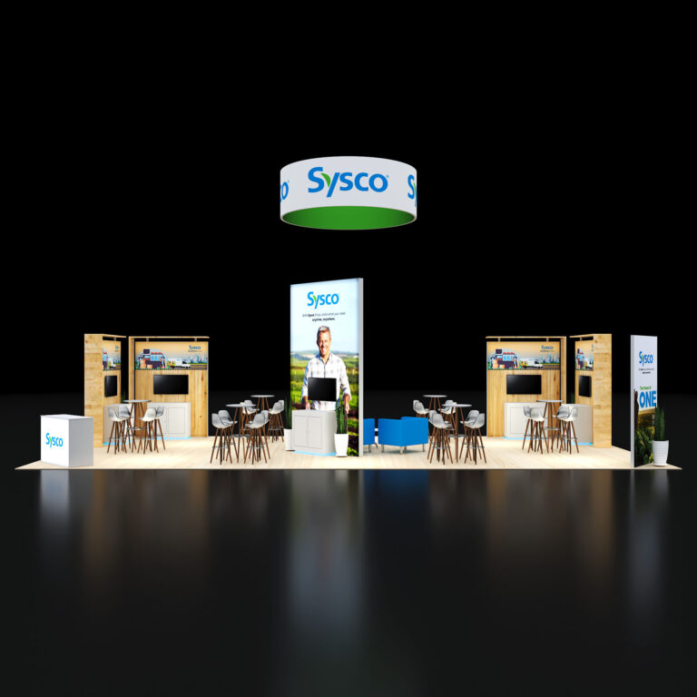 PE2040 139 — 20x40 trade show booth rental by Pure Exhibits