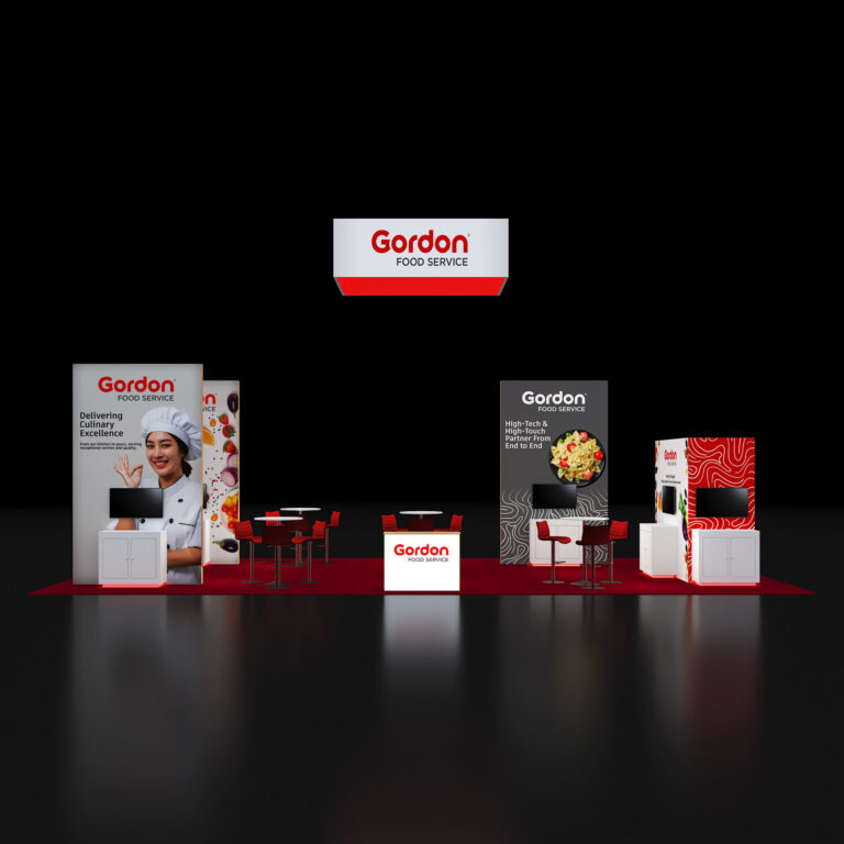 PE2040 140 — 20x40 trade show booth rental by Pure Exhibits