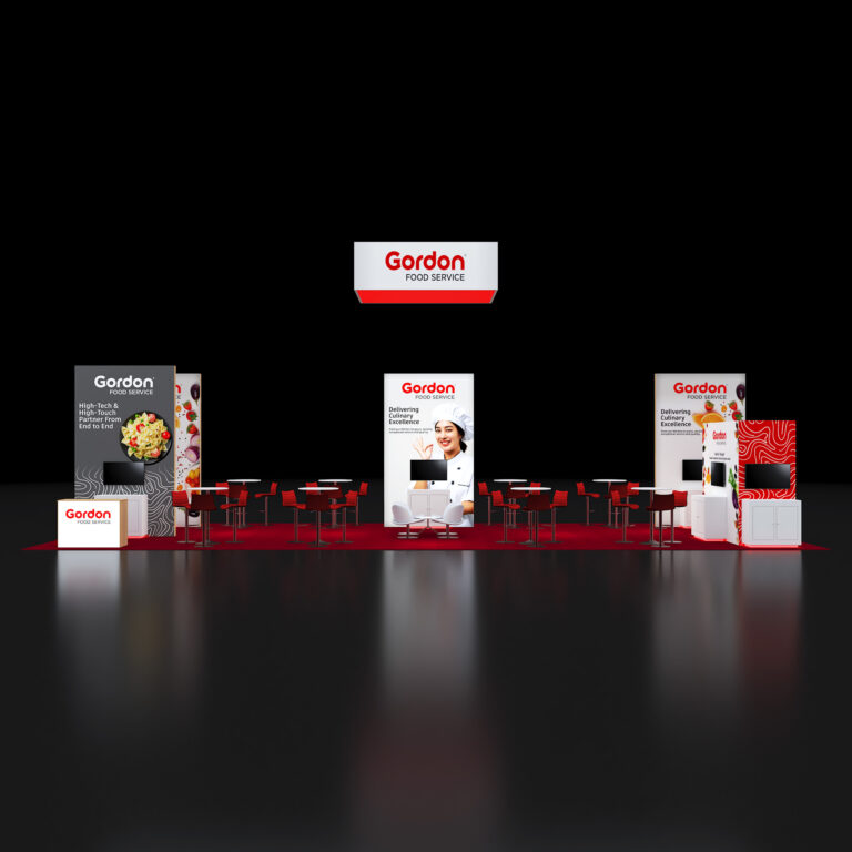 PE2050 134 — 20x50 trade show booth rental by Pure Exhibits