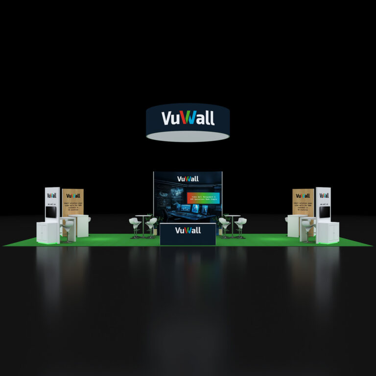 PE2050 127 — 20x50 trade show booth rental by Pure Exhibits