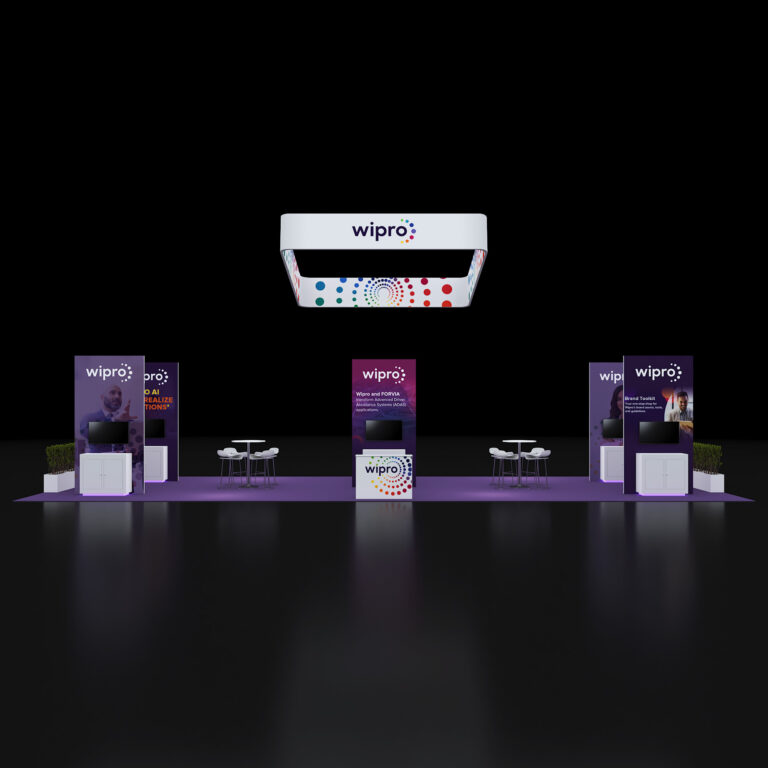 PE2050 129 — 20x50 trade show booth rental by Pure Exhibits